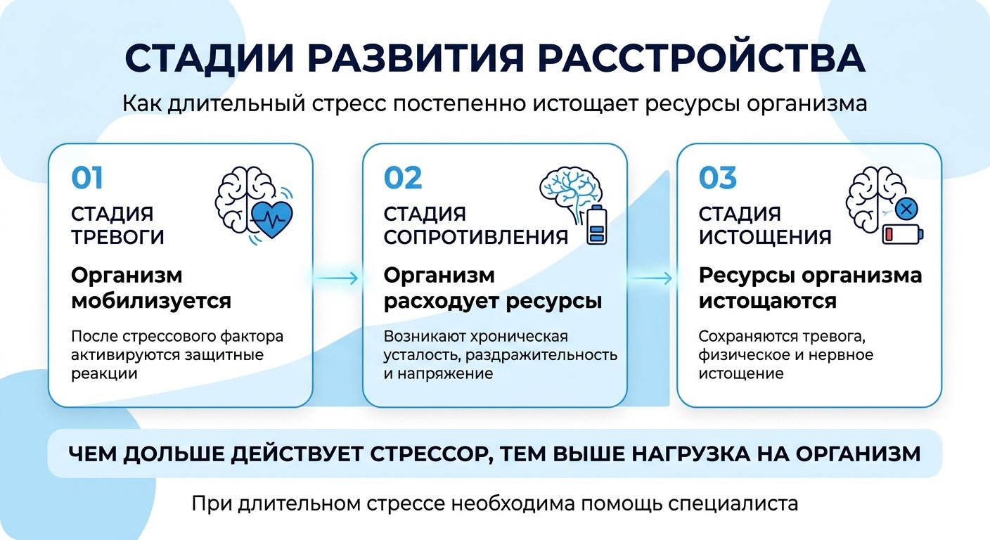 Лечение стресса в Ельце инфографика